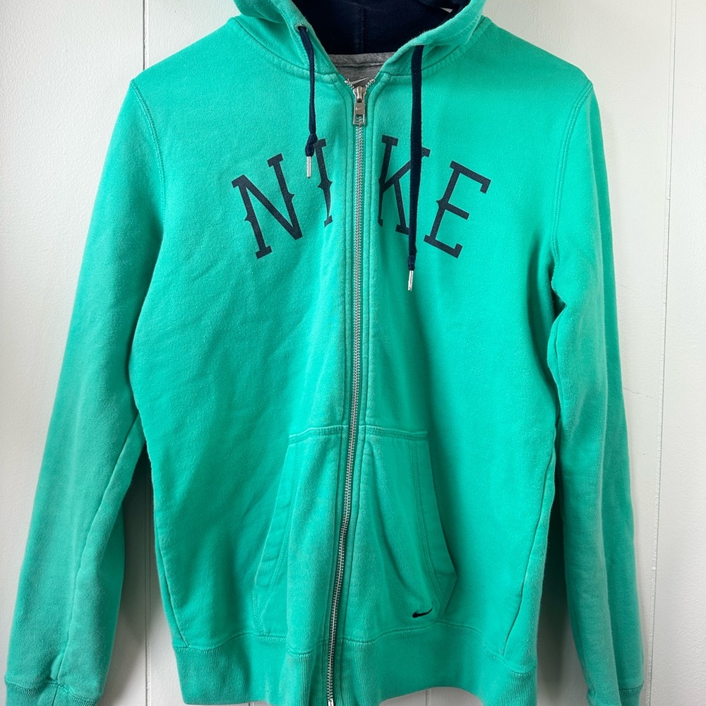 Nike Green Zip-Up Hoodie